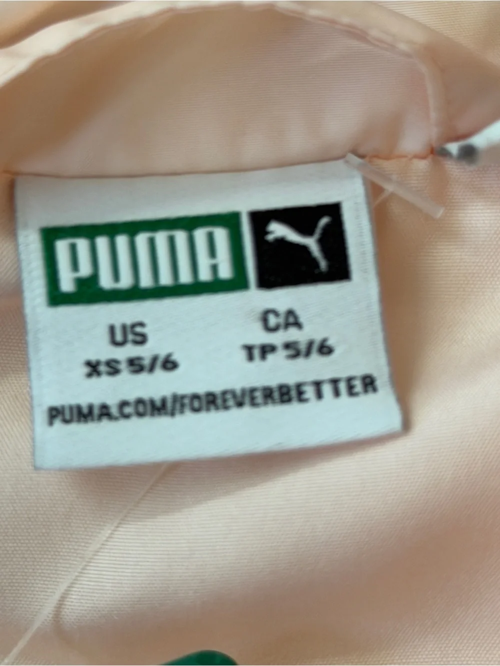Puma Girls Light Pink Quilted Puffer Vest